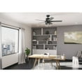 thumbnail image 3 of Hunter 52 inch Indoor Ceiling Fan with LED Lights and Remote Control - Black Smart Ceiling Fan, Standard Mount, 5 Blades, For Bedroom, Living Room, or Kitchen, Quiet - Techne 52311, Matte Black, 3 of 20