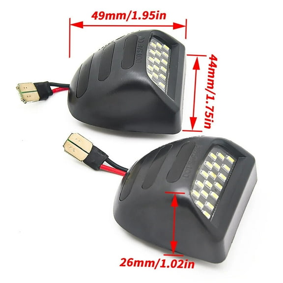 6000K Xenon White LED License Plate Light for Chevy Silverado GMC Sierra Trucks