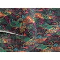 thumbnail image 3 of Ambesonne Floral Quilted Bedspread Set 3 Pcs, Leafy Leopard Skin Pattern, Queen, Forest Green and Apricot, 3 of 4