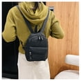thumbnail image 2 of Mini mochila de nailon Para Mujer, bolso escolar pequeño, blanco, informal Fivean unisex, 2 of 2