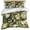 Green, variant on 3 Piece Summer Tropical Leaves Duvet Cover Set California King,Microfiber Comforter/Quilt Cover with Corner Ties and 2 Pillowcases,Watercolor Botanical Plants All Season Bedding with Zipper Closure