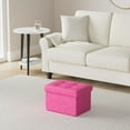 thumbnail image 2 of Taburete plegable Storage Ottoman LINMAGCO, 42 L, de terciopelo, 2 of 8