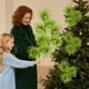thumbnail image 1 of 2 bolas navideñas decorativas de ramas | Palillos navideños de espuma y tela verde de 43 cm | Adornos festivos ligeros para coronas, guirnaldas, centros de mesa, manualidades y decoración del hogar, 1 of 8