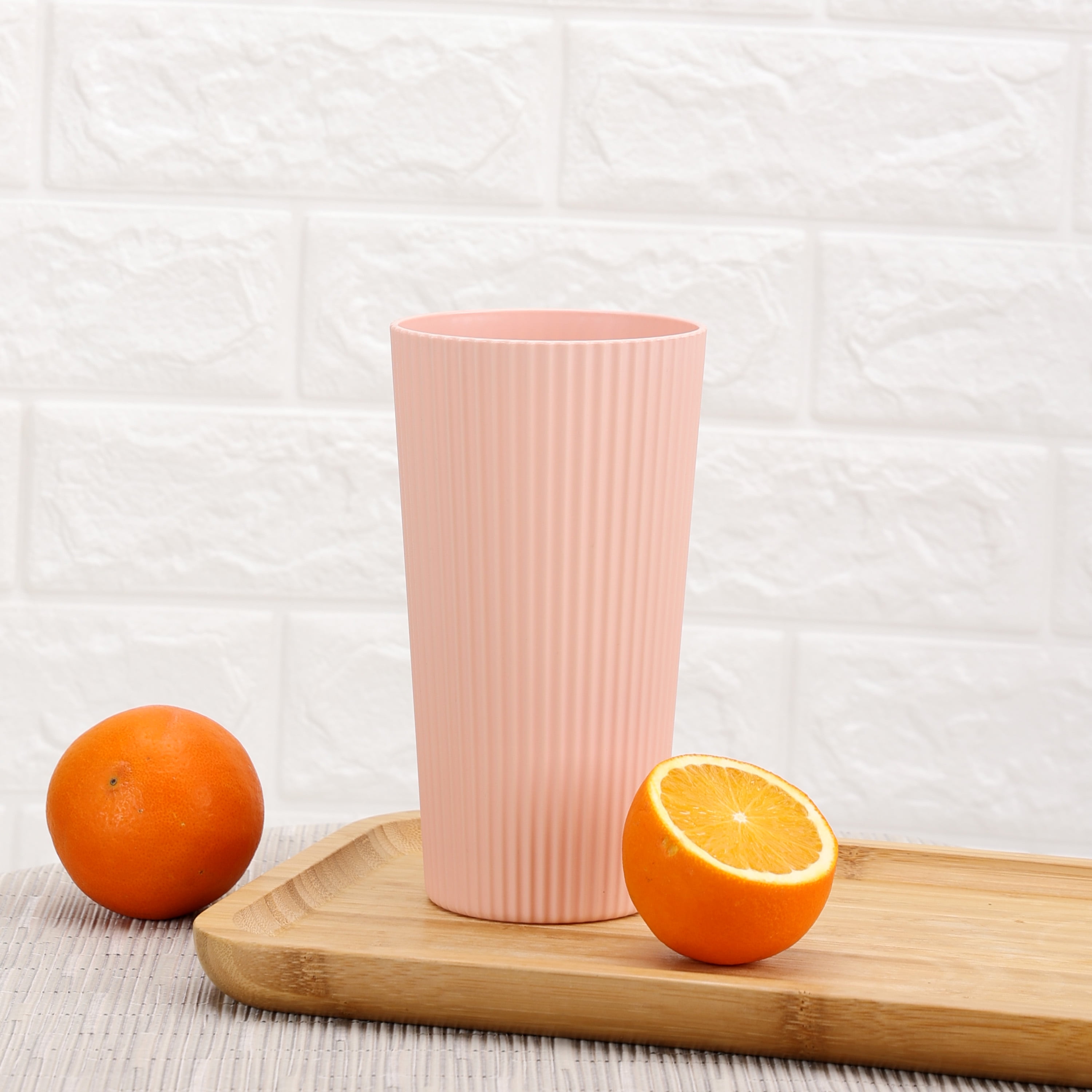 (3 pack) Mainstays - Blush Pink Eco-Friendly Recycled Plastic Beverage Tumbler, 26-Ounce