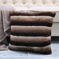 thumbnail image 5 of Home Soft Things Tip Printing Light Faux Fur Throw Pillow Cover Set of 2, 20'' x 20'', Meru Stripe Carafe, 5 of 7