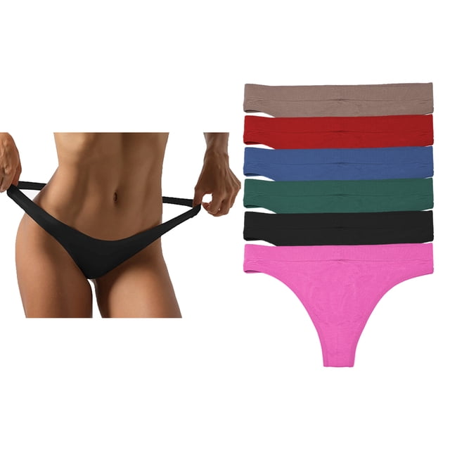 Pack 6 Tangas Unitalla Pack con 6 Diferentes Colores Tatys Fashion 1175
