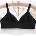 thumbnail image 4 of KyCheLot Tshirts Bra for Women V Neck Thin Embroidery Adjustable Strap Wireless Daily Push up Bras, 4 of 5