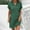 Green, variant on HOMBOM Cute Dresses for Women Mini Black Shift Solid V-Neck Casual Trendy Short Sleeve Dresses S