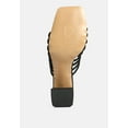 thumbnail image 7 of Fairleigh Black Strappy Slip On Sandals, 7 of 7