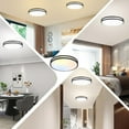 thumbnail image 6 of 36W LED Flush Mount Ceiling Light Fixture, 13inch LED Ceiling Light 3600LM, Modern Black Ceiling Light 2700K/3000K/4000K/5000K/6500K 5CCT, Dimmable Ceiling Lamp for Living Room Kitchen, 6 of 6