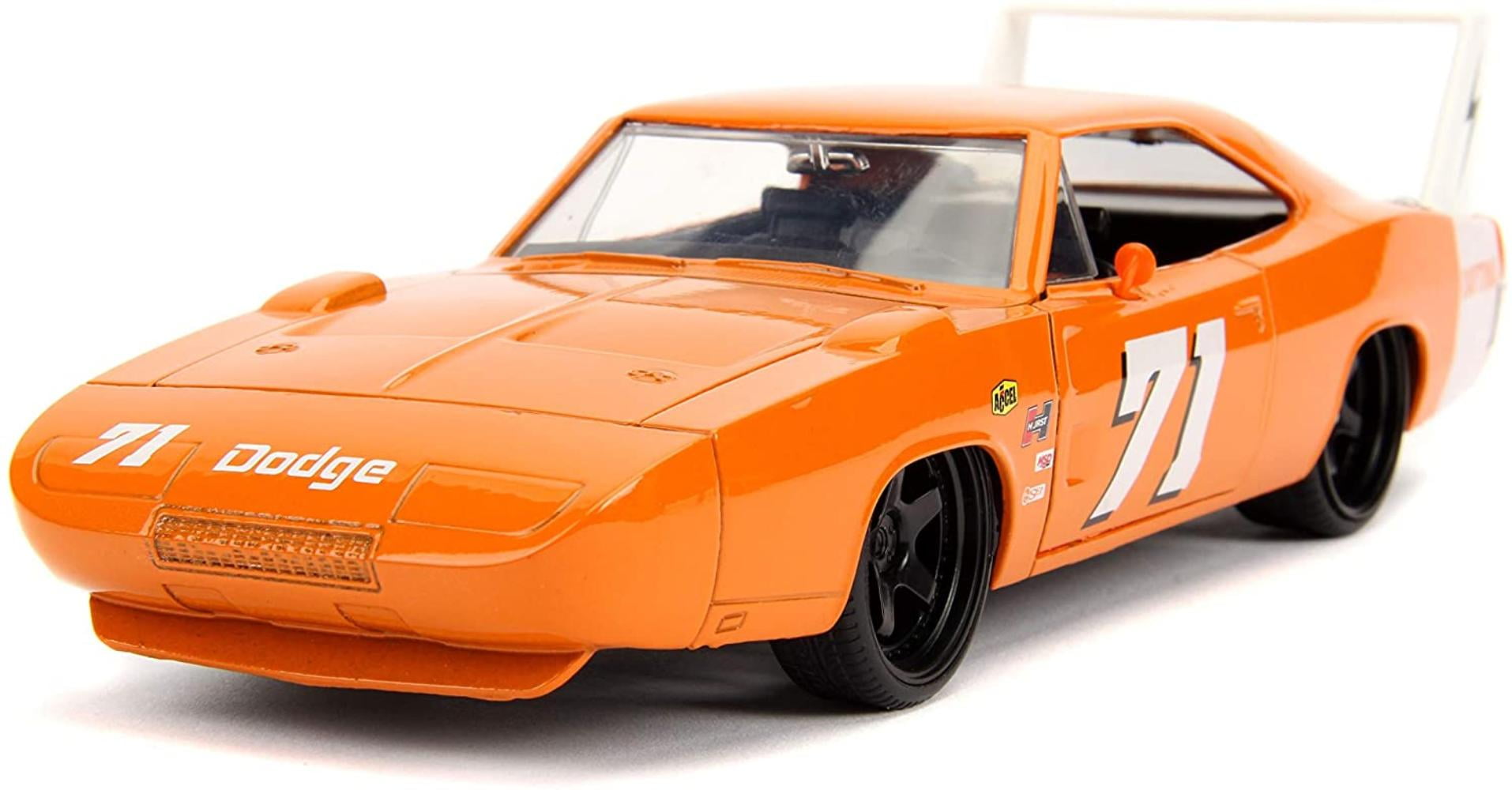 Jada Toys Big Time Muscle 1969 Dodge Charger Daytona, Orange 71, 1: 24