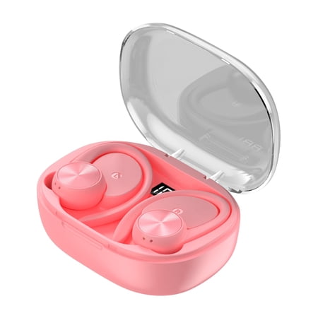 RBCKVXZ Q36 Bluetooth Earphone Noise Reduction Display Battery Level Ear Mounted Sports Wireless Earphone Birthday Gifts Pink
