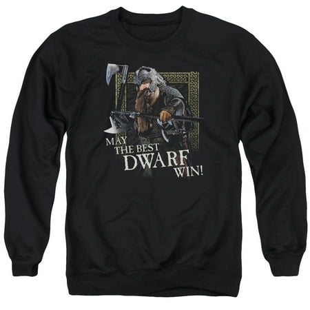 The Lord of The Rings Movie The Best Dwarf Adult Crewneck (Best Lord Of The Rings Tour)