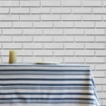 thumbnail image 4 of Fabstyles  Broadway Stripe Cotton Tablecloth Grey 60x108, 4 of 5