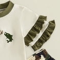 thumbnail image 7 of vigerkar Toddler Baby Girl Summer Outfit Hunting Short Sleeve T-Shirt Tops Camouflage Flare Pants 2Pcs Clothes Set (Green, 12-18 Months), 7 of 7