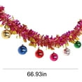 thumbnail image 3 of 5.6 Ft Christmas Tinsel Garland Ears of Heart Shape Metallic Shiny Hanging Garland with Christmas Balls Ornaments for Xmas Holiday New Year Party Birthday Ceiling Indoor and Outdoor Decor, 3 of 6