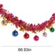 thumbnail image 3 of Christmas Decoration Rattan Flower Ribbon Mood Scene Arrangement Hanging Party Colorful Strip Top Creat Pendant, 3 of 7