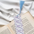 thumbnail image 6 of Kdxio Lavender Flowers Print Metal Tassel Bookmarks,Perfect Gift for Art Lovers and Bookworms Metal Bookmarks for Women, 6 of 8