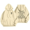 thumbnail image 4 of SIYUDAN Hoodies Sweatshirt For Women Jesus Loves You Hooded Sweatshirts Graphic Letter Print Sweatshirt Oversized Women Pullover Fall Outfits Women Womens Trendy Clothes, 4 of 4