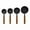 A, variant on SNGMN 4-Piece Stainless Steel Measuring Cups Set with Wooden Handle - 1 Cup, 1/2 Cup, 1/3 Cup, 1/4 Cup - Baking Utensils for Cooking, Baking, and Food Measurement