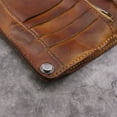 thumbnail image 5 of Handmade Wrinkle Wallet,Cow Leather Mens Wallets,Retro Leather Money Clips,Crazy Horse Card Holder,Light Brown, 5 of 6