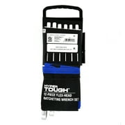 Hyper Tough 12-Piece Metric Flex Head Ratchet Wrench Tool Set, Hand Tools