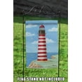 thumbnail image 4 of Toland Home Garden West Quoddy Head Lighthouse Beach Lighthouse Flag Double Sided 12x18 Inch, 4 of 5