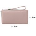 thumbnail image 2 of Monedero de mujer, monedero de cuero con cremallera blindado Rfid, 2 of 5