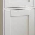 thumbnail image 5 of Ktaxon 67" Tall Bathroom Cabinet with 2 Drawers, Floor Storage Cabinet Wardrobes, 4 Door Wooden Cupboard Adjustable Shelf, White & Natural, 5 of 6