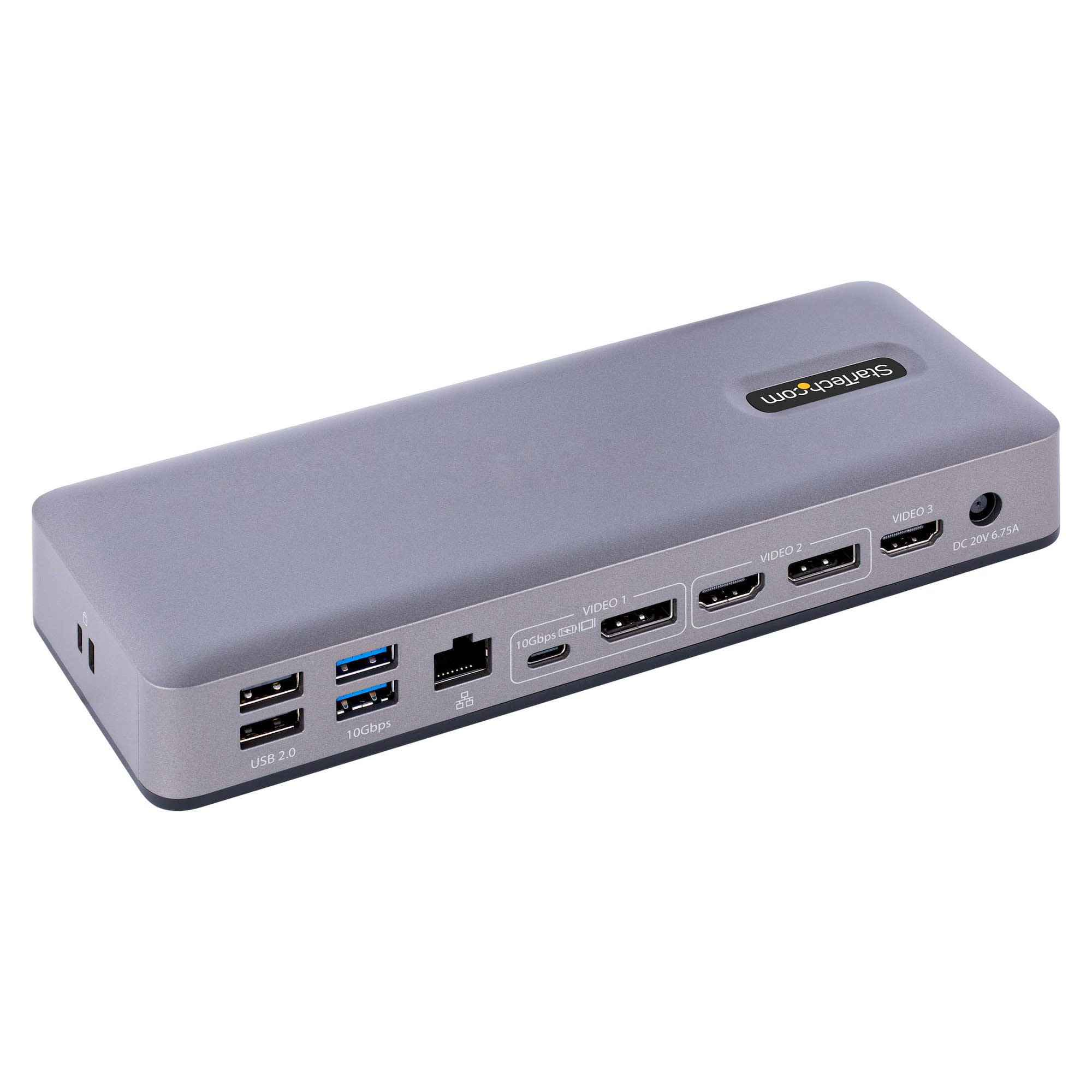 StarTech.com USB-C Docking Station, Gray, Gray