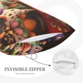 thumbnail image 2 of Plush Throw Pillow Covers, Mushroom House Cute Pillow Cases with Invisible Zipper, Breathable Microfiber Pillow Cases Standard Size for Sleeping Bedroom Sofa Living Room 16x24, 2 of 5