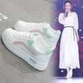 thumbnail image 2 of Zapatos blancos de mujer Primavera y otoño Forro de pelo volador Zapatos de mujer de estudiantes coreanos Zapatos de tablero de tiro callejero Zapatos planos casuales Zapatos de una sola, 2 of 5