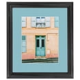 thumbnail image 2 of ArtToFrames 13x16" Matted Picture Frame with 9x12" Single Mat Photo Opening Framed in 1.25" Black Stain on Solid Red Oak and 2" French Blue Mat (FWM-4083-13x16), 2 of 8