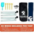 thumbnail image 2 of SUN NINJA 7x7.5 Outdoor Pop Up Beach Tent With Shovel, Pegs, Stability Poles, Royal Blue, 2 of 6