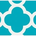 thumbnail image 2 of Quatrefoil Paper Lunch Napkins, Teal, 16ct, 2 of 3