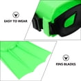 thumbnail image 5 of WHAMVOX 1 Pair Swim Training Fins Rubber Green Water Resistance Reduction for Swimmers, 5 of 5