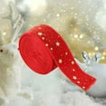 thumbnail image 6 of Luoshdecor Christmas Glitter Ribbon Satin,Gold Star Sparkle Christmas Ribbon for Gift Wrapping, Bows, Wreaths, Xmas Tree Decoration and DIY Crafts 78.8 in, 6 of 7