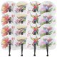 thumbnail image 1 of 20 Abanicos Circulares XCF Papel Plegables Flores Mango Plástico, 1 of 2