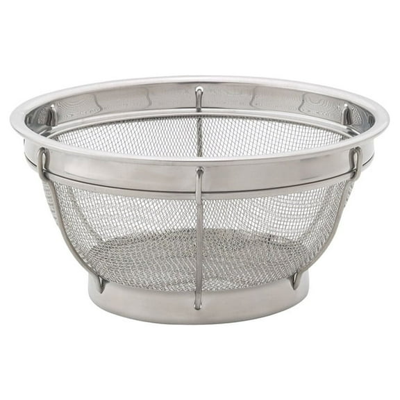 HIC Kitchen Reinforced Mesh Colander, 8-Inch, 18/8 Stainless Steel