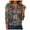 Dark Green, variant on GEWSEY 3/4 Length Sleeve Tops for Women Henley V Neck Summer Shirts Casual Button Down Shirt Floral Print Blouses (Dark Green, M)