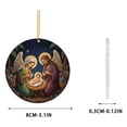 thumbnail image 3 of Colgantes de acrílico, decoraciones navideñas, adornos navideños planos, adornos para el hogar, adornos para el coche, decoraciones colgantes, decoraciones de jardín, decoraciones navideñas, decoracio, 3 of 6