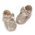thumbnail image 5 of nvzhuang Infant Baby Girls  Shoes, Bowknot Non-Slip Adorable Shine Surface Baby Booties, 5 of 9