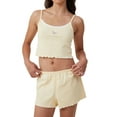 thumbnail image 2 of Yunliwuli Women Pajamas Set 2 Pieces Loungewear Suits Floral Print Camisoles Tank Tops and Elastic Waist Shorts Sleepwear Outfits, 2 of 10