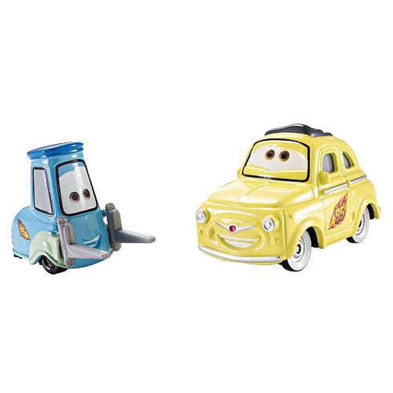 Disney Cars Luigi, Guido & Uncle Topolino Diecast Car, 2 Pack