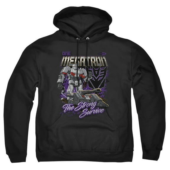 TRANSFORMERS ONE Megatron Racing Adult Pull-Over Hoodie, Black, X-Large