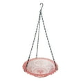 thumbnail image 1 of Hanging Outdoor Bird Bath & Feeder Tray, Plastic & Metal Material, Weather-Resistant, Decorative Design, Gift for Bird Lovers, 1 of 1