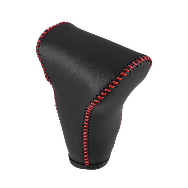 Cubierta de palanca de cambio de marchas Unique Bargains para Honda CR-V 2017 2018 2019 2020 2021 2022 Black Faux Leather Red Line