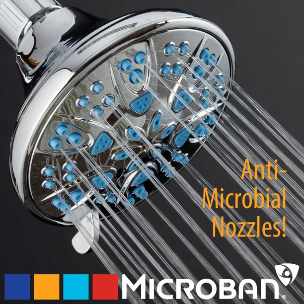AquaDance Microban Antimicrobial/AntiClog HighPressure 6setting