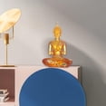 thumbnail image 3 of Abbracc Buddha Statue for Home Decor - Buddha Sitting Meditation Statue Sculpture Home Yellow, 3 of 9