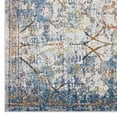 thumbnail image 4 of Modway Minu 5' x 8' Floral Lattice Area Rug in Light Blue and Yellow, 4 of 8